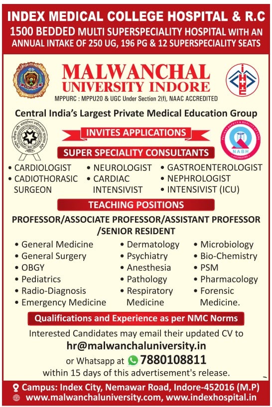 Index Group Teaching Non Teaching Recruitment 2025